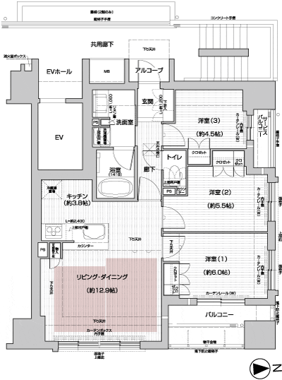 Floor: 3LDK, the area occupied: 70.2 sq m, Price: 35,300,000 yen ~ 37,300,000 yen