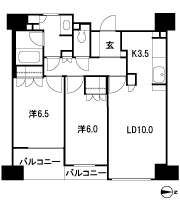 Floor: 2LDK, the area occupied: 61.6 sq m, Price: 29.9 million yen
