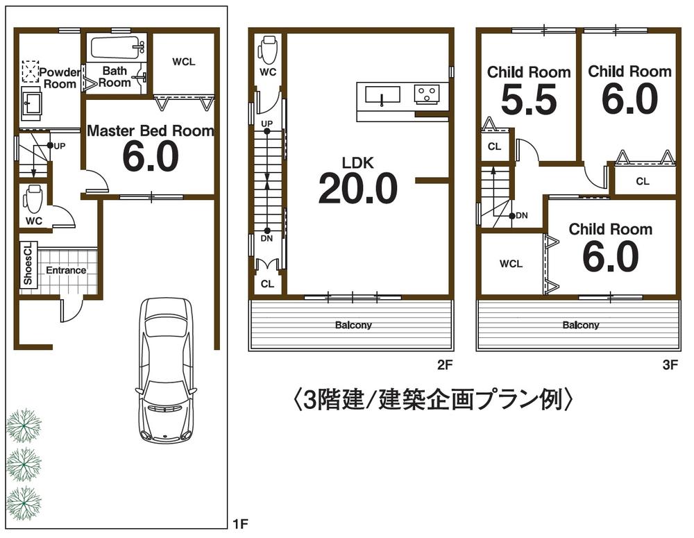 Other introspection. Will be helpful plan (three-story).  Because the floor plan is free design, We will continue to form an ideal on the architect and meeting customers.