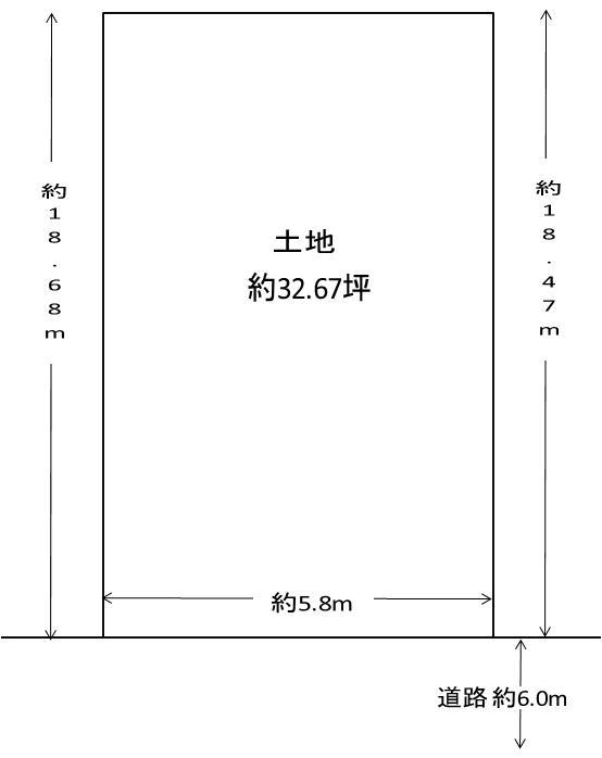 Compartment figure. Land price 28,750,000 yen, Land area 108.01 sq m