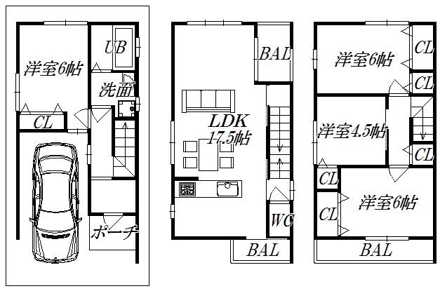 Building plan example (floor plan). Building plan example Building price  14.8 million yen,  Building area 95 sq m