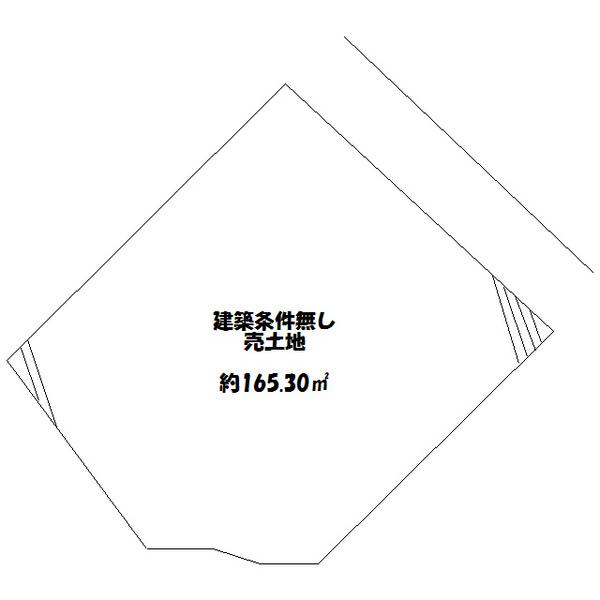 Compartment figure. Land price 47,500,000 yen, Land area 165.3 sq m