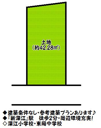 Compartment figure. Land price 10.8 million yen, Land area 44.23 sq m land information