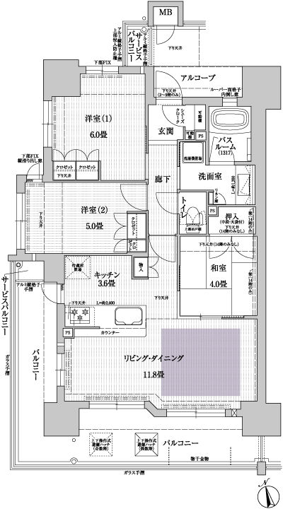 Floor: 3LDK, occupied area: 66.13 sq m, Price: 29,670,000 yen