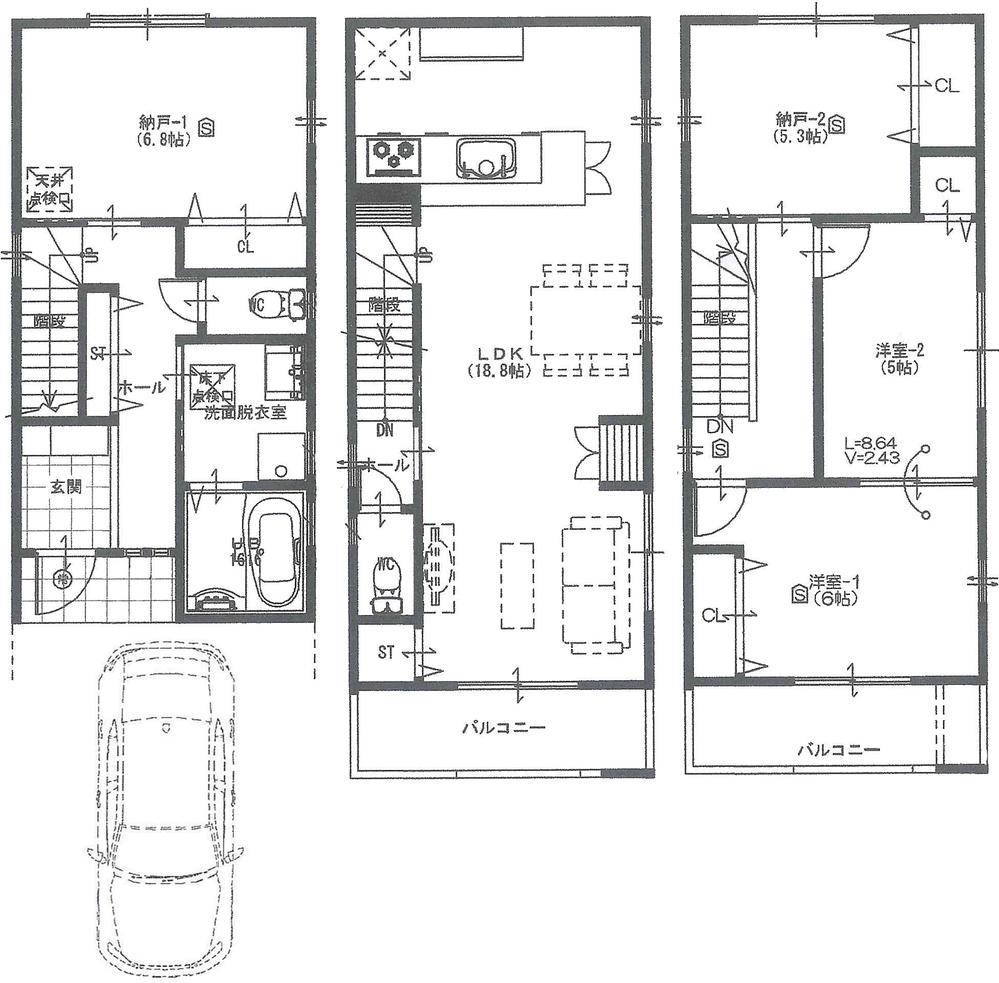 Floor plan. 31,800,000 yen, 4LDK, Land area 68.93 sq m , Building area 100 sq m floor plan