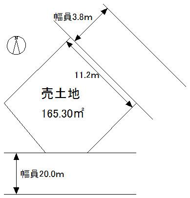 Compartment figure. Land price 47,500,000 yen, Land area 165.3 sq m