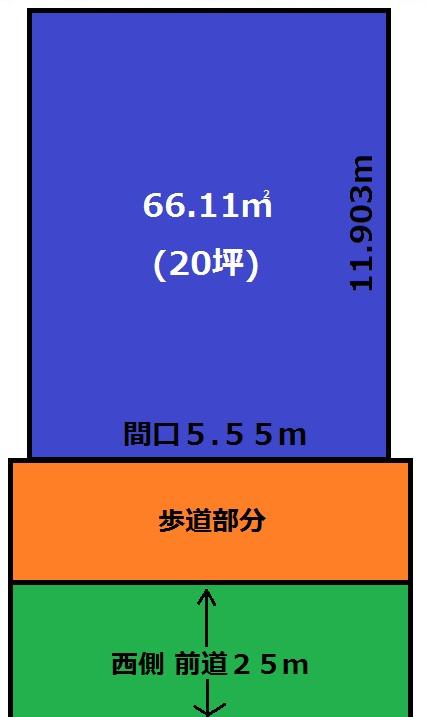 Compartment figure. 27 million yen, 4LDK, Land area 66.12 sq m , Building area 115 sq m spacious frontage 5.55m ・ You can build a nearby tall building also during the day day without building.