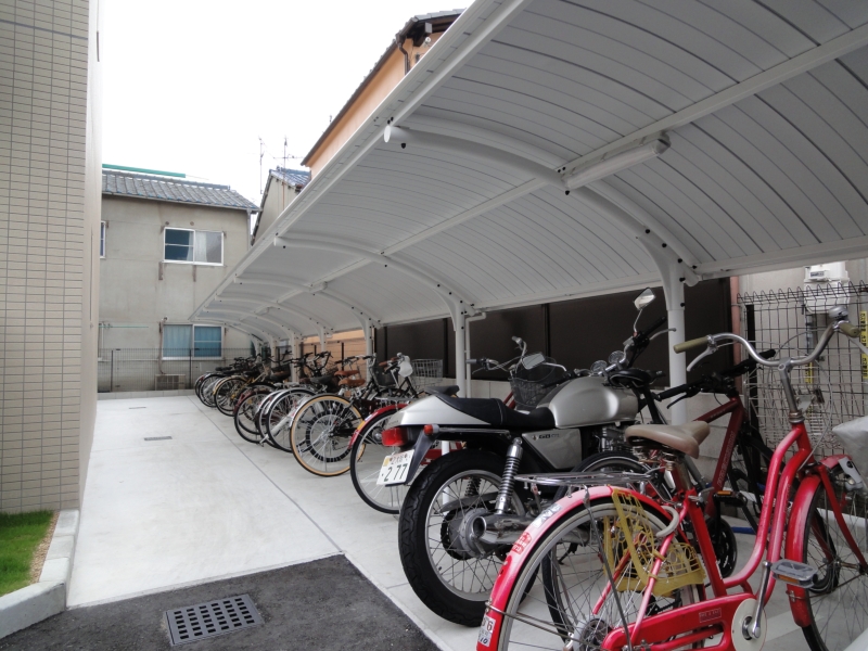 Other common areas. It is a bicycle parking lot equipped