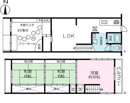 Floor plan. 18,700,000 yen, 3LDK + S (storeroom), Land area 65.25 sq m , Building area 102.08 sq m 3SLDK This space, Usage is up to you