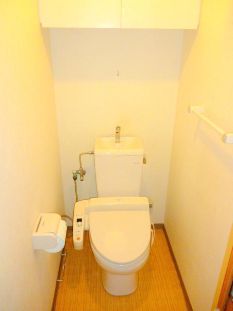 Toilet. It is a separate room photo of the same apartment