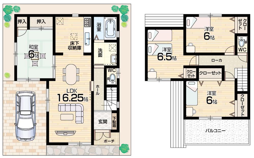 Floor plan. (No. 3 locations), Price 22,800,000 yen, 4LDK, Land area 88.51 sq m , Building area 95.18 sq m