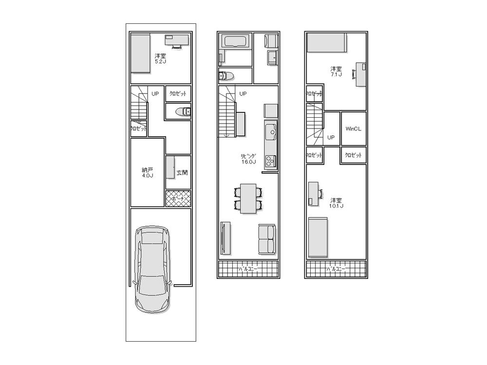 Floor plan. 26,800,000 yen, 3LDK + S (storeroom), Land area 47.89 sq m , Building area 98.05 sq m