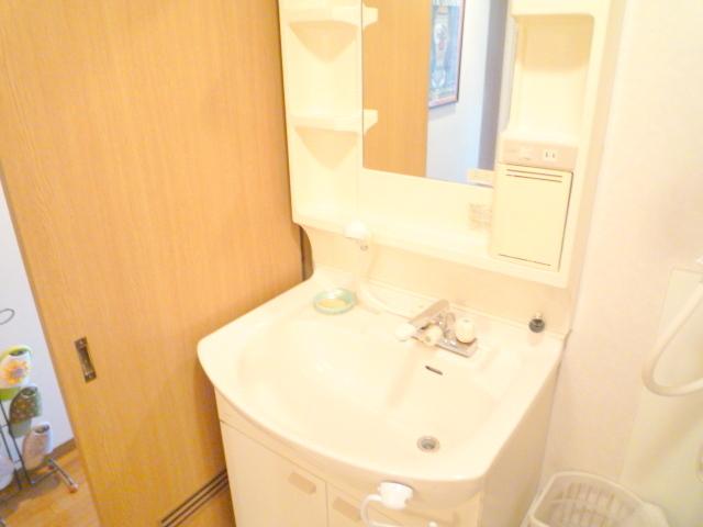 Wash basin, toilet. It is also beautiful washstand