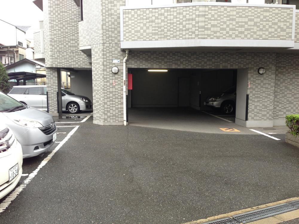 Parking lot. Common areas