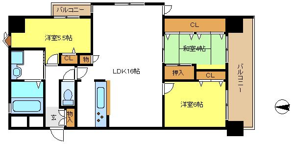 Floor plan. 3LDK, Price 22.5 million yen, Occupied area 72.36 sq m , Balcony area 10.08 sq m