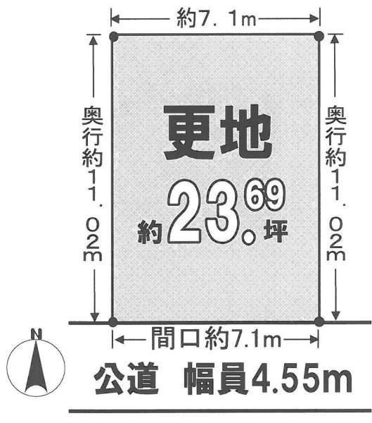 Compartment figure. Land price 28 million yen, Land area 78.34 sq m