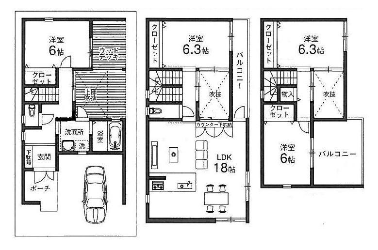 Floor plan. 37,800,000 yen, 4LDK, Land area 82.77 sq m , Building area 119.07 sq m