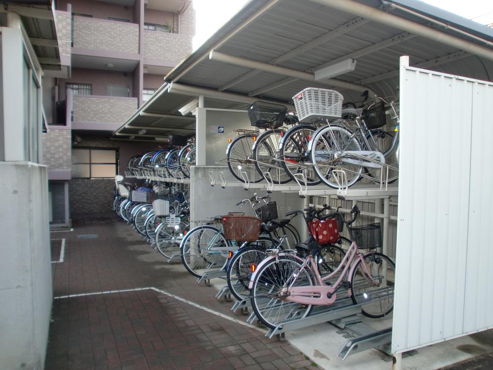 Other common areas. Bicycle parking is also in good condition.
