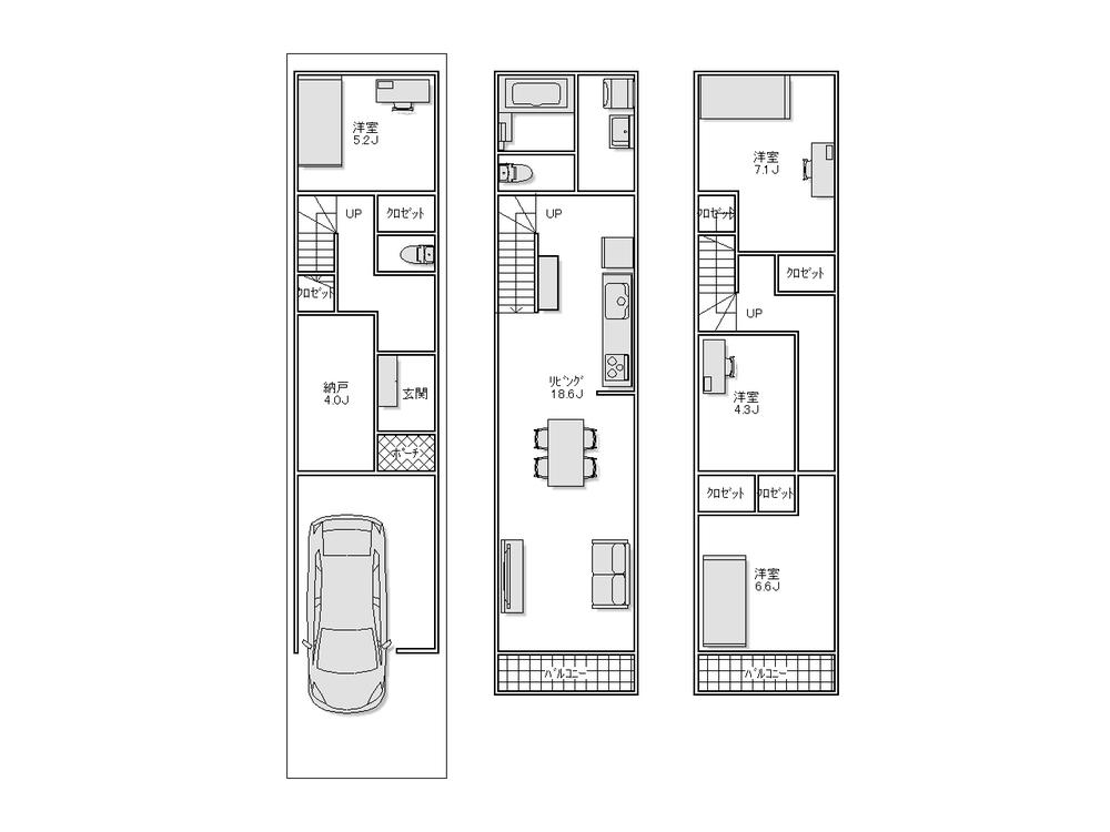 Floor plan. 19,800,000 yen, 4LDK + S (storeroom), Land area 60.15 sq m , Building area 98.44 sq m