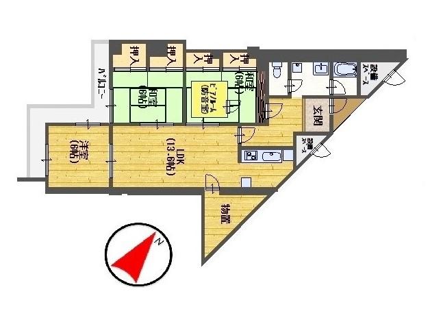 Floor plan. 3LDK + S (storeroom), Price 13.8 million yen, Occupied area 86.18 sq m , Gatherings you can enjoy your family on the balcony area 8.47 sq m intimate living.