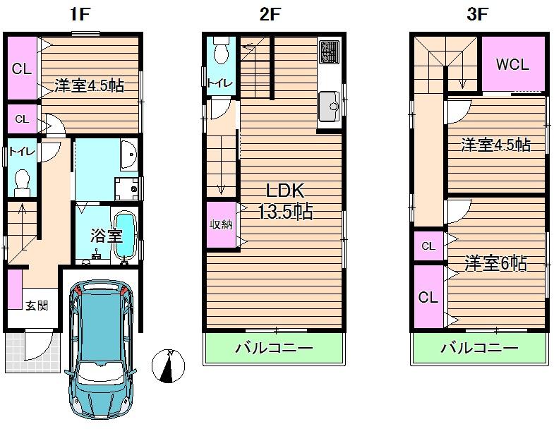 Floor plan. 23.8 million yen, 4LDK, Land area 60.52 sq m , Building area 87.48 sq m floor plan be changed