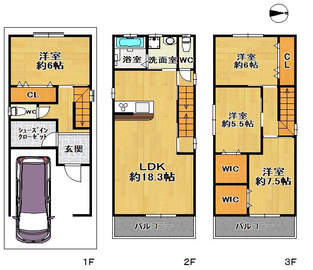 Floor plan. 29,800,000 yen, 4LDK, Land area 70.05 sq m , Building area 113.85 sq m drawings per outline, Subject to change by the guidance of the government