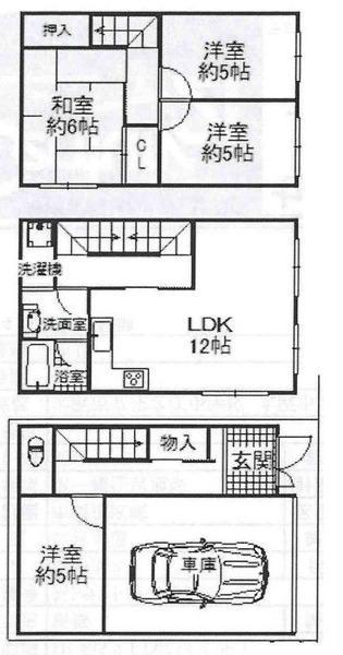 Floor plan. 18.9 million yen, 4LDK, Land area 40.13 sq m , Building area 96.13 sq m