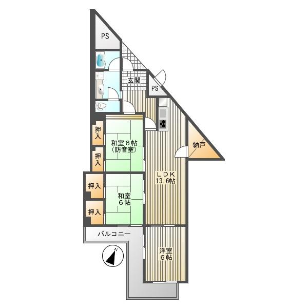 Floor plan. 3LDK + S (storeroom), Price 13.8 million yen, Occupied area 86.18 sq m , Balcony area 8.47 sq m   ◆ Storage space has been enhanced!  ◆