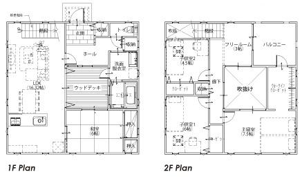 Floor plan. 38,700,000 yen, 4LDK + S (storeroom), Land area 189.4 sq m , Building area 110.86 sq m