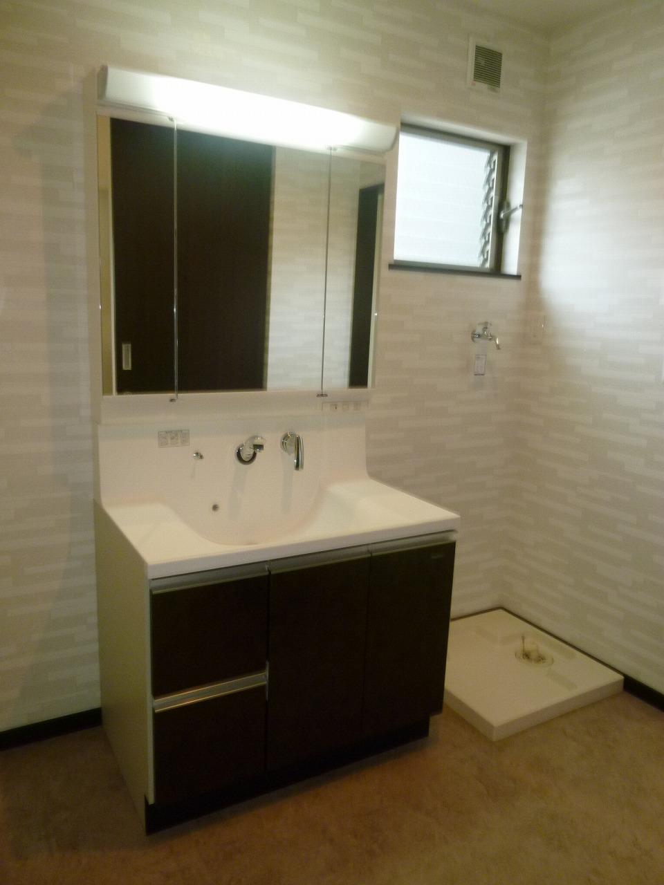 Wash basin, toilet. Bathroom vanity