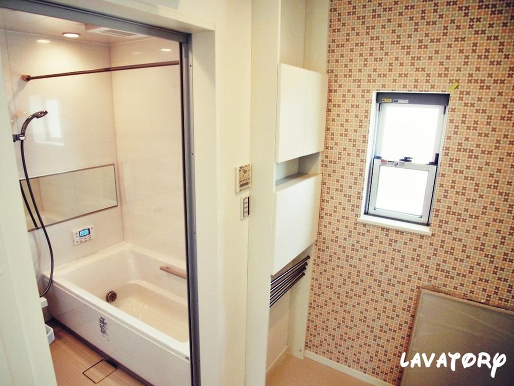 Bathroom.    Construction is a picture