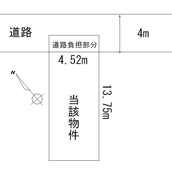 Compartment figure. Land price 8.5 million yen, Land area 52.45 sq m site (July 2013) Shooting