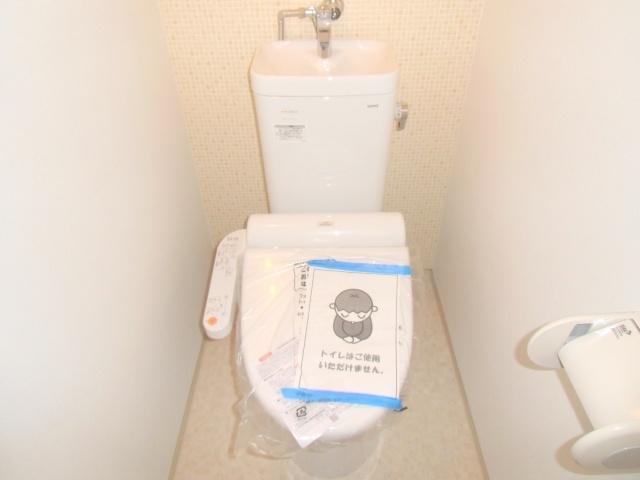 Toilet. Warm water washing toilet seat had made