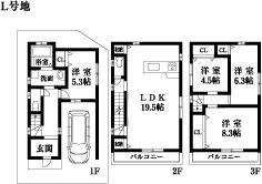 Building plan example (Perth ・ Introspection). Building plan example (L No. land) Building Price      Ten thousand yen, Building area    sq m
