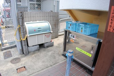 Other common areas. Shared garbage station