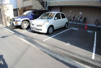 Parking lot. On-site parking