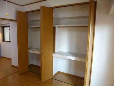 Living and room. A storage capacity closet