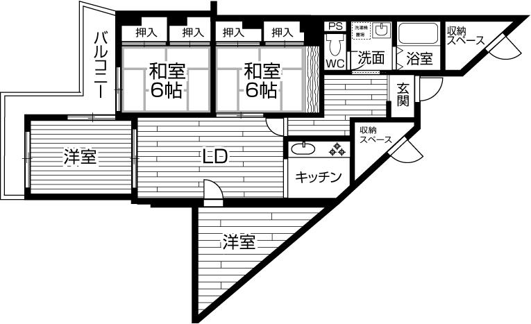 Floor plan. 3LDK + S (storeroom), Price 13.8 million yen, Occupied area 86.18 sq m , Balcony area 8.47 sq m