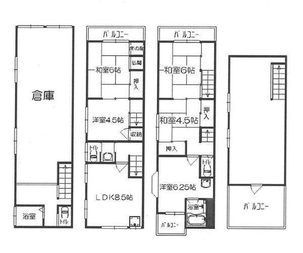 Floor plan. 17.8 million yen, 5LDK, Land area 54.97 sq m , Clear some floor plan of the building area 61.25 sq m 5LDK, Please one room for children