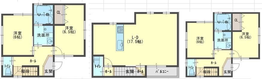 Floor plan. 34,800,000 yen, 4LDK, Land area 100.16 sq m , Atrium Masu have a building area of ​​95.58 sq m living 4LDK spacious and have, please visit.