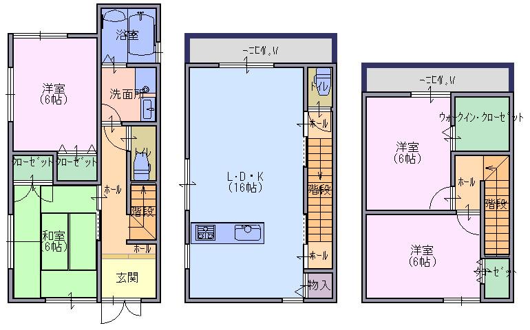 Floor plan. 27,800,000 yen, 4LDK, Land area 85.06 sq m , Building area 100.44 sq m high-grade unit bus ☆ TV intercom with ☆ With the second floor toilet