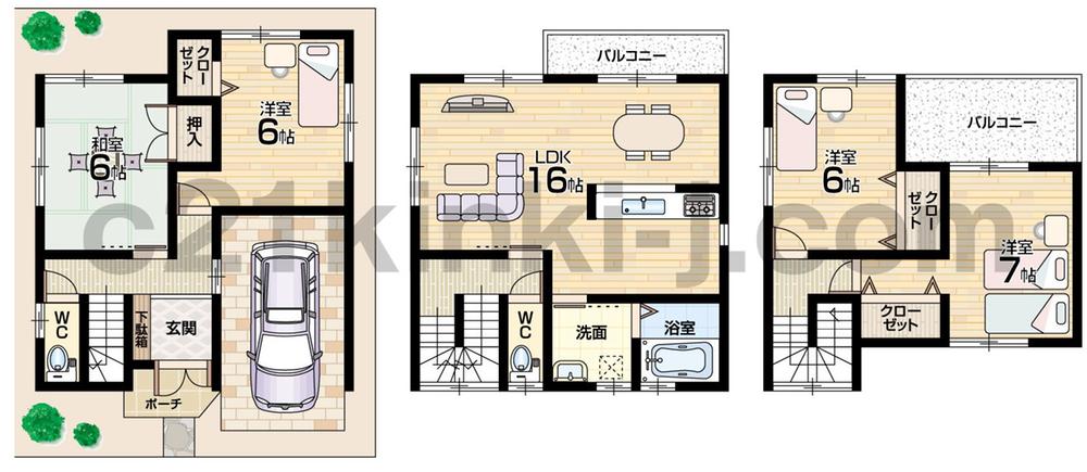 Floor plan. (No. 1 point), Price 29,800,000 yen, 4LDK, Land area 72.35 sq m , Building area 101.45 sq m