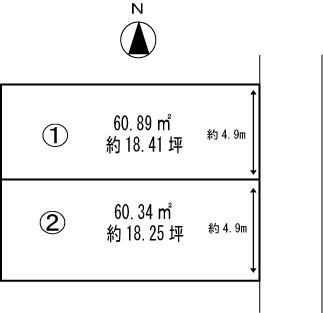 Compartment figure. 27,800,000 yen, 4LDK, Land area 66.19 sq m , Building area 95.97 sq m