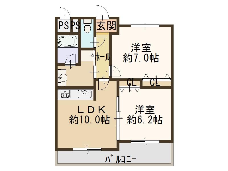 Floor plan. 1LDK + S (storeroom), Price 15,980,000 yen, Occupied area 51.97 sq m , Balcony area 11.5 sq m