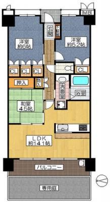 Floor plan. 3LDK, Price 21.9 million yen, Occupied area 66.22 sq m , Balcony area 11.97 sq m 3LDK, With a private garden.  Already the room renovation.