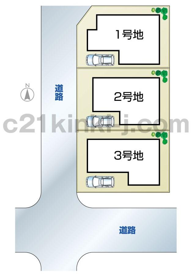 The entire compartment Figure. All three compartment! Corner lot! The entire road 5m ~ 10m!