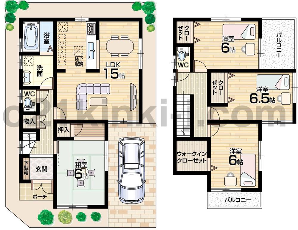 Floor plan. (No. 1 point), Price 26,800,000 yen, 4LDK+S, Land area 88.51 sq m , Building area 95.58 sq m