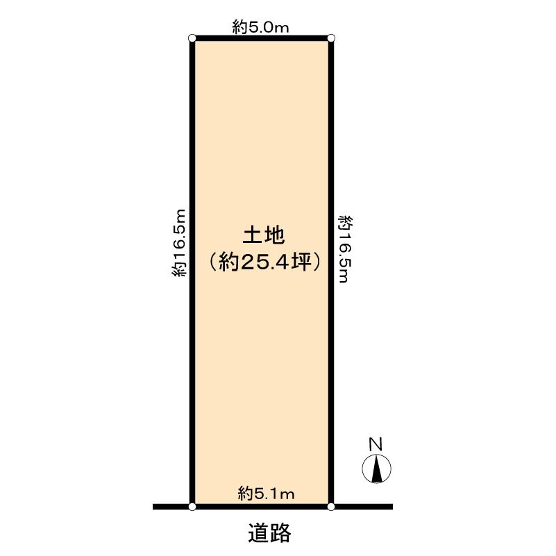 Compartment figure. Land price 22,900,000 yen, Land area 84.12 sq m