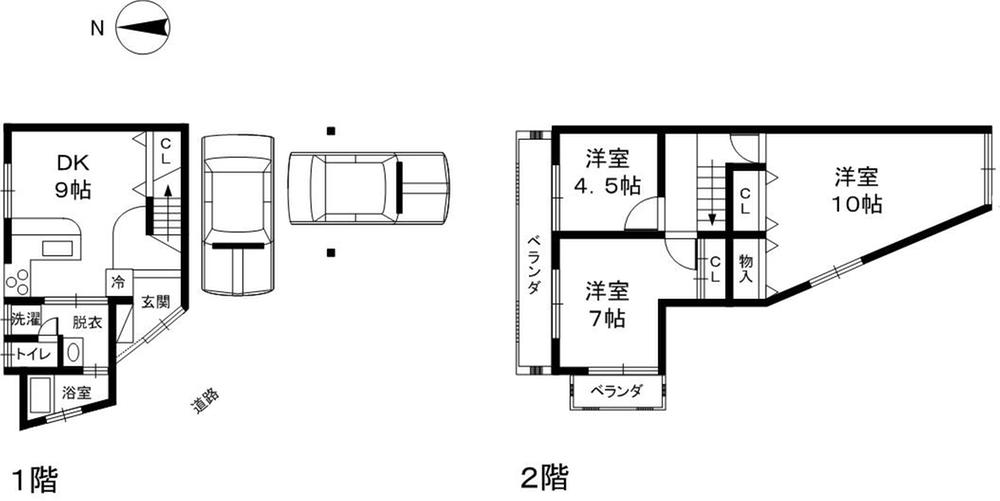 Floor plan. 15.8 million yen, 3DK, Land area 67.19 sq m , Building area 74.59 sq m floor plan