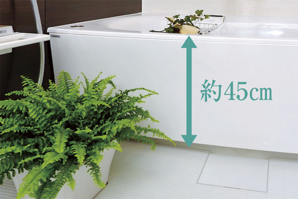 Bathing-wash room.  [Low-floor bathtub] From children to the elderly, Peace of mind and low-floor type that can be bathing has been adopted (same specifications)
